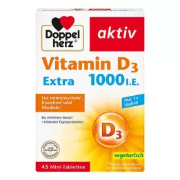 DOPPELHERZ Vitamiin D3 1000 I.E. EXTRA Tabletid, 45 tk