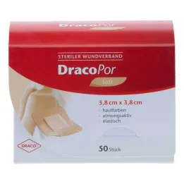 DracoPor Soft nahavärvi haavaside 3,8x3,8 cm steriilne, 50 tk