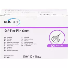 SOFT FINE pluss kanüülid 6 mm 31 G 0,25 mm, 110 tk