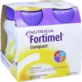 FORTIMEL kompaktne 2.4 apricose maitse, 4x125 ml