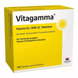 VITAGAMMA Vitamiin D3 1000 IU tabletid, 200 tk