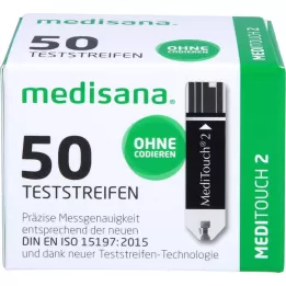 MEDITOUCH 2 veresuhkru testriba, 2X25 tk