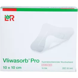 VLIWASORB Pro superabsorbent steriilne 10x10 cm, 10 tk