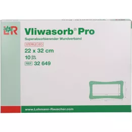 VLIWASORB Pro superabsorbent steriilne 22x32 cm, 10 tk