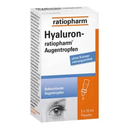 HYALURON-RATIOPHARM Silmatilgad, 2X10 ml