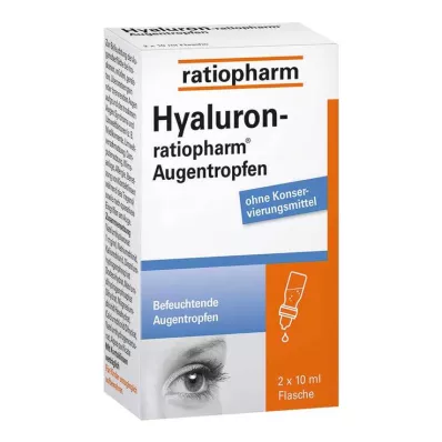 HYALURON-RATIOPHARM Silmatilgad, 2X10 ml HYALURON-RATIOPHARM Silmatilgad, 2X10 ml