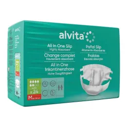 Alvita All-in-One inkontinentsipüksid super medium day, 24 tk