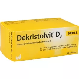 DEKRISTOLVIT D3 2000, st tabletid, 120 tk