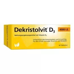 DEKRISTOLVIT D3 4000 IU tabletid, 60 tk