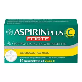 ASPIRIN pluss C forte 800 mg/480 mg kihisevad tabletid, 10 tk