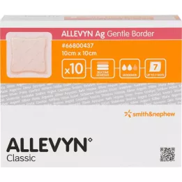 ALLEVYN Ag õrn piiri 10x10 cm haavade assotsiatsioon, 10 tk