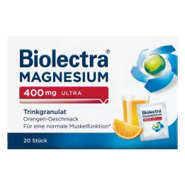 BIOLECTRA Magneesium 400 mg ultra joogigraanulid oranž, 20 tk