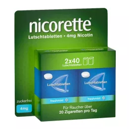 NICORETTE värske piparmündi 4 mg pressitud pastillid, 80 tk