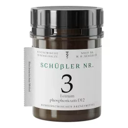 SCHÜSSLER No.3 Ferrum phosphoricum D 12 tabletti, 400 tk