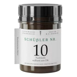 SCHÜSSLER NR.10 Natrium sulfuricum D 6 tabletti, 1000 tk
