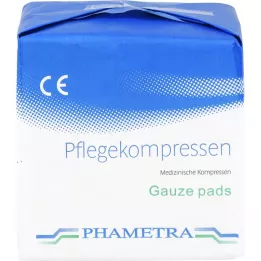 PFLEGEKOMPRESSEN Fliis 10x10 cm mittesteriilne 4-kihiline, 100 tk