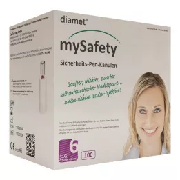 DIAMET mySafety Safety Pen Kan.31 G 0,25x6 mm, 100 tk