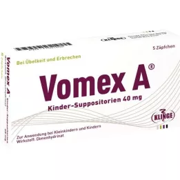 VOMEX Laste suposiidid 40 mg, 5 tk