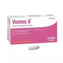 VOMEX A Laste ravimküünlad 40 mg, 5 tk