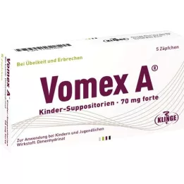 VOMEX Laste suposiidid 70 mg Forte, 5 tk