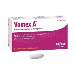 VOMEX Laste Suposiidid 70 mg forte, 5 tk