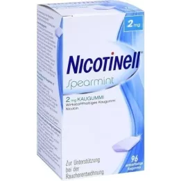 NICOTINELL Kaugumi Spearmint 2 mg, 96 tk