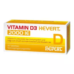 VITAMIN D3 HEVERT 2000 RÜ tabletid, 60 tk