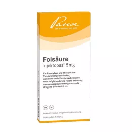 FOLSÄURE INJEKTOPAS 5 mg süstelahus, 10 tk