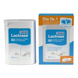 LACTRASE 18 000 FCC tabletti dosaatoriga topeltpakendis, 2X40 tk