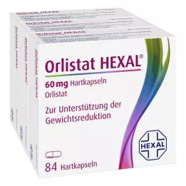 ORLISTAT HEXAL 60 mg kõvakapslid, 3X84 tk
