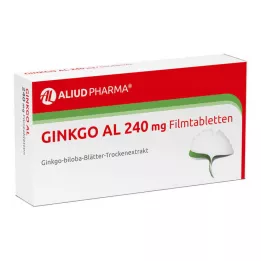 GINKGO AL 240 mg õhukese polümeerikattega tabletid, 60 tk