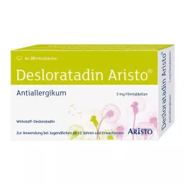 DESLORATADIN Aristo 5 mg õhukese polümeerikattega tabletid, 20 tk