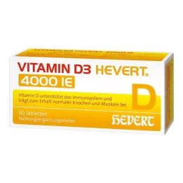 VITAMIN D3 HEVERT 4000 RÜ tabletid, 60 tk