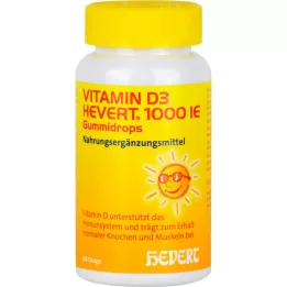 D3-vitamiin Hevert 1. 000 I. E. Kummist tilgad, 60 tk