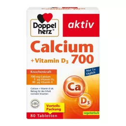 DOPPELHERZ Kaltsium 700+vitamiin D3 tabletid, 80 tk