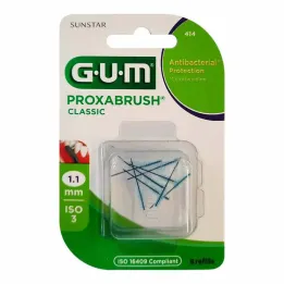 GUM Proxabrush Classic asendusharjad 1,1 mm, 8 tk