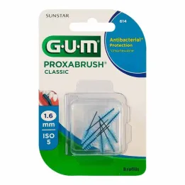 GUM Proxabrush Classic asendusharjad 1,6 mm, 8 tükki