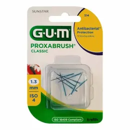 GUM Proxabrush Classic asendusharjad 1,3 mm, 8 tk
