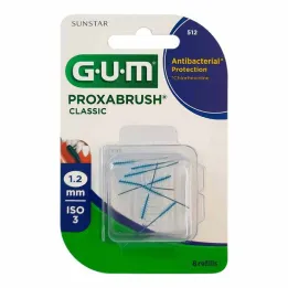 GUM Proxabrush Classic asendusharjad 1,2 mm, 8 tükki