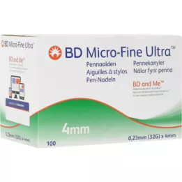 BD MICRO-FINE ULTRA pliiatsi nõelad 0,23x4 mm, 100 tk