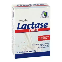 LACTASE 7000 FCC tabletti jaoturis, 80 tk