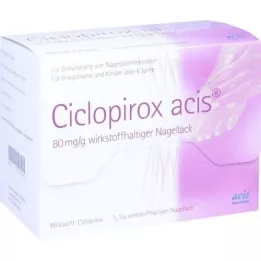 CICLOPIROX ACIS 80 mg/g toimeaine. Küünelakk, 3 g