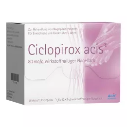 CICLOPIROX acis 80 mg/g toimeainega küünelakk, 6 g