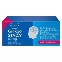 GINKGO STADA 80 mg kilega kaetud tabletid, 60 tk