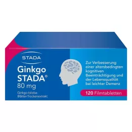 GINKGO STADA 80 mg kilega kaetud tabletid, 120 tk