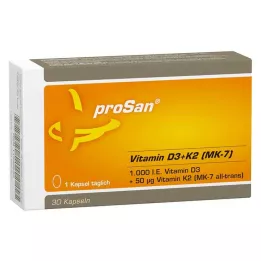 PROSAN Vitamiin D3+K2 MK-7 kapslit, 30 tk
