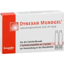 Dynexan suugeeli silindriga ampullid, 2x1,7 g