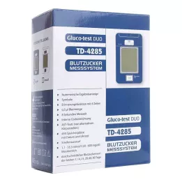 GLUCO TEST DUO BlutzuckerMesger.StarterSet MG/DL, 1 tk