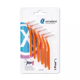 MIRADENT Hambavahehari I-Prox L 0,8 mm oranž, 6 tk