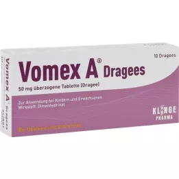 VOMEX dragees 50 mg kaetud tabletid, 10 tk